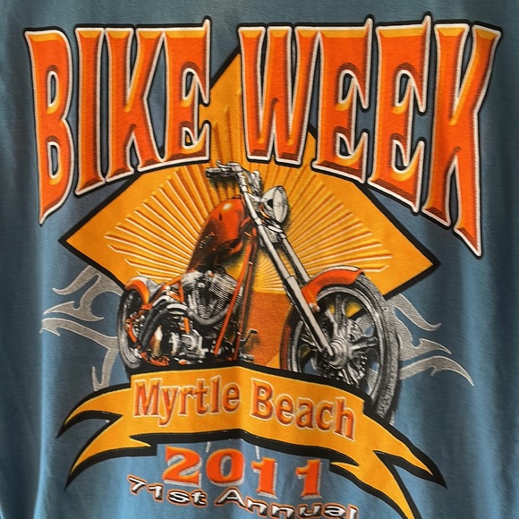 Retro Y2K Myrtle Beach Bike Week Motorcycle Biker Sleeveless Tank Top - Picture 4 of 10
